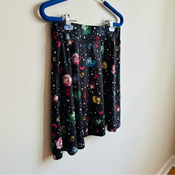 ★ Sailor Moon Printed Themed Mini Skirt - Multicolored Black ★ - Picture 7 of 12